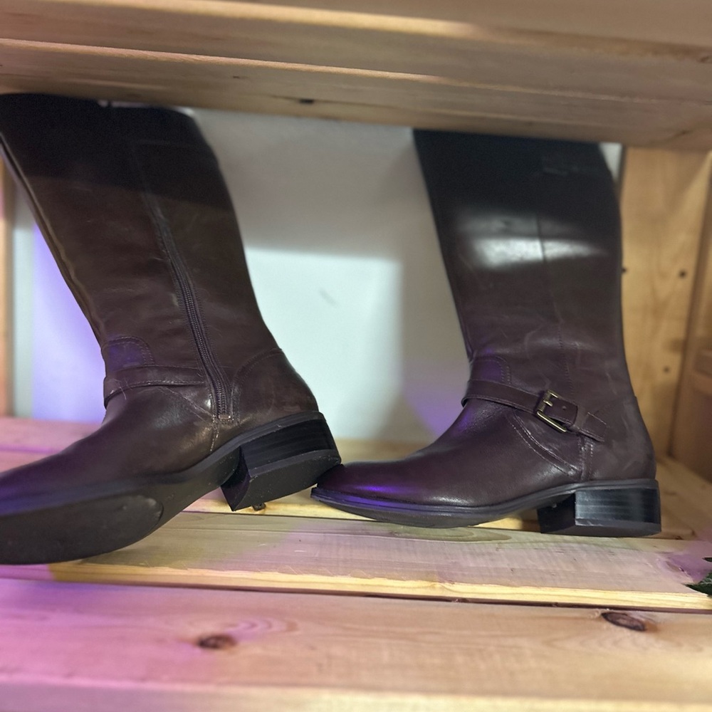 Lauren Ralph Lauren Brown Leather Boots
